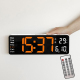 Horloge LED Multifonctionnelle Grand Écran 13 Pouces Pour Salon Avec Télécommande Et Réglage De Luminosité - www.yonis-shop.com