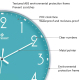 Horloge Murale Design 12 Pouces Silencieuse Étanche Pour Salon Chambre Bureau Élégante Cadre Blanc Environnemental Protection...