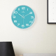 Horloge Murale 12 Pouces Silencieuse Étanche Pour Salon Et Chambre En ABS Noir Avec Cadre Métallique - www.yonis-shop.com