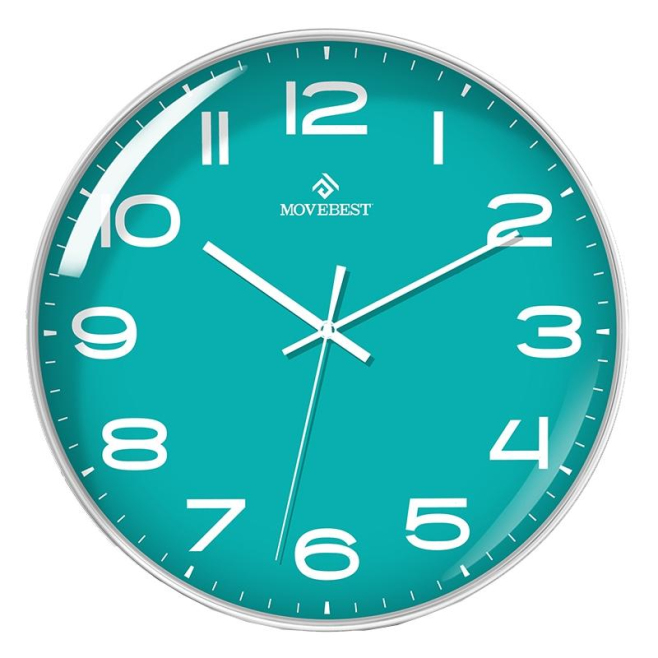 Horloge Murale 12 Pouces Silencieuse Étanche Pour Salon Et Chambre Cadre Blanc Design Moderne - www.yonis-shop.com