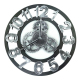 Horloge Murale Ronde En Bois Style Rétro Silencieuse 30cm Pour Salon Chambre Bureau - www.yonis-shop.com