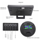 Horloge Murale Électronique Grand Écran LCD Minimaliste Argent Et Noir Pour Salon Chambre Bureau - www.yonis-shop.com