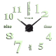 Horloge Murale DIY 3D Effet Décoratif Salon Silencieuse avec Aiguilles Métalliques et Cadran Anti-Rouille - www.yonis-shop.com