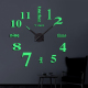 Horloge Murale DIY 3D Effet Décoratif Salon Silencieuse avec Aiguilles Métalliques et Cadran Anti-Rouille - www.yonis-shop.com