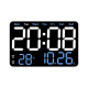 Horloge Murale Numérique LED Multifonctionnelle Avec Affichage Température Et Date Ajustement Luminosité Automatique Et Manuel