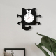 Horloge Enfant Silencieuse Décorative En Acrylique Noir Pour Salon Chambre ou Bureau