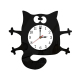 Horloge Enfant Silencieuse Décorative En Acrylique Noir Pour Salon Chambre ou Bureau - www.yonis-shop.com