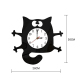Horloge Enfant Silencieuse Décorative En Acrylique Noir Pour Salon Chambre ou Bureau - www.yonis-shop.com