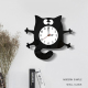 Horloge Enfant Silencieuse Décorative En Acrylique Noir Pour Salon Chambre ou Bureau - www.yonis-shop.com