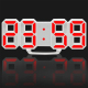 Horloge Murale Numérique LED 3D Multifonctionnelle Grande Taille Avec Affichage 12/24 Heures Et Fonction Répétition Pour Mais...