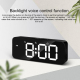 Horloge Multifonctionnelle à Activation Vocale Avec Réveil et Écran LED - www.yonis-shop.com