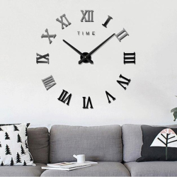 Horloge Murale Décorative 40 Pouces Noire Silencieuse Pour Salon Et Maison