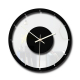Horloge Murale Silencieuse En Bois Et Acrylique Design Élégant Pour Toutes Les Pièces