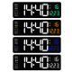 Horloge Murale LED Grand Écran Pour Salon Avec Télécommande Et Affichage Température - www.yonis-shop.com