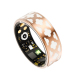 Bague Connectée Taille 8 Rose Gold Surveillance Cardiaque et Sommeil Modes Sportifs Multiples Bluetooth 5.0 Étanche IP68 Auto...