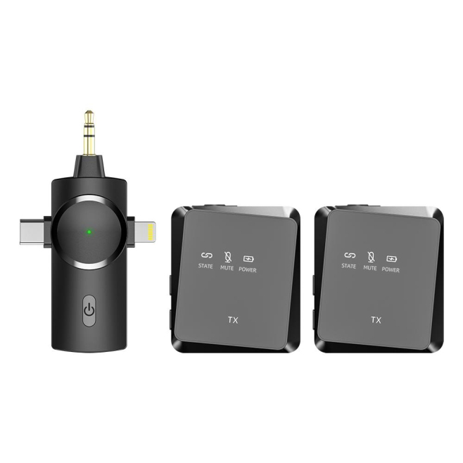 Microphone Sans Fil Lavalier à Réduction de Bruit Avec Transmission 20 Mètres et Autonomie 20 Heures - www.yonis-shop.com