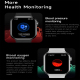 Montre Connectée Écran Couleur 2.04 Pouces Bracelet Silicone Bluetooth Appel Fréquence Cardiaque Suivi Sommeil Multi-Sport - ...