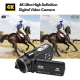 Caméscope Numérique 4K Avec Écran Tactile 3 Pouces Zoom 18X Et Vision Nocturne WiFi - www.yonis-shop.com
