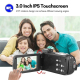 Caméscope Numérique 4K Avec Écran Tactile 3 Pouces Zoom 18X Et Vision Nocturne WiFi - www.yonis-shop.com