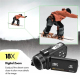 Caméscope Numérique 4K Avec Écran Tactile 3 Pouces Zoom 18X Et Vision Nocturne WiFi - www.yonis-shop.com