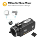 Caméscope Numérique 4K Avec Écran Tactile 3 Pouces Zoom 18X Et Vision Nocturne WiFi - www.yonis-shop.com