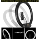 Ring Light LED 18 Pouces Dimmable Avec Trépied 2.1m Pour Diffusion En Direct Température De Couleur Réglable - www.yonis-shop...