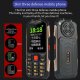 Téléphone Portable Résistant 4G Écran 2.6 Pouces Batterie Longue Durée avec Lampe Torche LED et Double SIM - www.yonis-shop.com