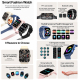 Montre Connectée Sport Rose Écran 1.83 Pouces Appels Bluetooth Suivi Santé Multisports Notifications Étanches - www.yonis-sho...