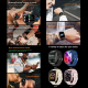 Montre Connectée Sport 2.01 Pouces Écran Couleur Suivi Cardiaque et Pression Artérielle Or Bluetooth 5.1 Étanche Notification...