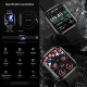 Montre Connectée Sport 2.01 Pouces Écran Couleur Suivi Cardiaque et Pression Artérielle Or Bluetooth 5.1 Étanche Notification...