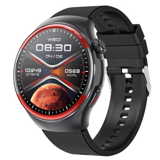 Montre Connectée Sport Écran Rétina 1.43 Pouces Appels Bluetooth Étanchéité IP68 Suivi Santé Cardiaque et Sommeil Notificatio...