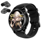 Montre Connectée Sport Étanche IP67 Avec Écouteurs Bluetooth Intégrés Écran Tactile 1.27 Pouces Or Autonomie Longue Durée Not...