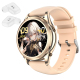 Montre Connectée Sport Étanche IP67 Avec Écouteurs Bluetooth Intégrés Écran Tactile 1.27 Pouces Or Autonomie Longue Durée Not...