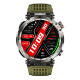 Montre Connectée Sport Étanche IP68 Écran IPS 1.7 Pouces Avec Fonction Torche et Détecteur de Faux Billets Bracelet Silicone ...