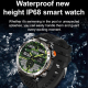 Montre Connectée Sport Étanche IP68 Avec Écran 1.7 Pouces et Bracelet Camouflage Silicone Fonctions Avancées de Détection et ...