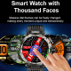 Montre Connectée Sport Étanche IP68 Avec Écran 1.7 Pouces et Bracelet Camouflage Silicone Fonctions Avancées de Détection et ...