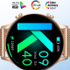 Montre Connectée Écran AMOLED 1.32 Pouces Étanche IP67 Bracelet Silicone Rose Fréquence Cardiaque et Oxygène Bluetooth 5.0 - ...