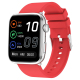 Montre Connectée Écran Carré IPS 1.81 Pouces Rose Surveillance Cardiaque et Oxygène Étanche IP68 Bluetooth 5.3 Autonomie Long...