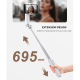 Stabilisateur Smartphone Léger Et Pliable Avec Lumière Intégrée Et Télécommande Sans Fil - www.yonis-shop.com