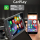 Autoradio Bluetooth 5.0 Écran 7 Pouces HD Avec CarPlay Sans Fil et Android Auto Projection Facile Navigation et Musique Haute...