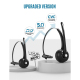Casque Bluetooth 5.0 Sans Fil Pour Service Client Avec Réduction De Bruit Et Longue Autonomie Noir - www.yonis-shop.com