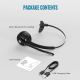 Casque Bluetooth 5.0 Sans Fil Pour Service Client Avec Réduction De Bruit Et Longue Autonomie Noir - www.yonis-shop.com