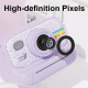 Appareil Photo Enfant HD 1080P Avec Écran LED 2 Pouces et Impression Instantanée Noir 32G - www.yonis-shop.com
