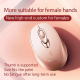 Souris Sans Fil Ergonomique Rechargeable Silencieuse Pour Bureau Portable Couleur Thé Au Lait Avec Affichage De Puissance - w...