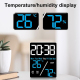 Réveil Électronique Multifonctionnel Affichage Température Humidité Vert Blanc LED Digital - www.yonis-shop.com