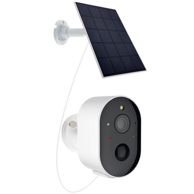 Caméra De Surveillance Extérieure HD 3MP Sans Fil Avec Panneau Solaire Étanche IP66 Vision Nocturne Et Batterie Longue Durée ...