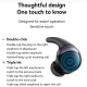 Écouteurs Bluetooth ANC Réduction Active Du Bruit Design Compact Haute Qualité Sonore Connexion Stable Polyvalence Exceptionn...