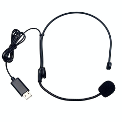 Microphone USB Omnidirectionnel Haute Sensibilité Pour Cours En Ligne Et Jeux