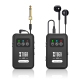 Microphone Sans Fil Intra-Auriculaire Stéréo Avec Récepteur Et Émetteur Autonomie 8 Heures Transmission 30m Réception Stable ...