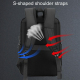 Sac À Dos Ordinateur Grande Capacité Résistant À L'Eau Avec Port De Chargement Et Bretelles Confortables Pour Voyage Et Affai...